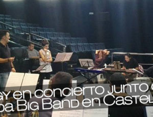 Angy en concierto junto con Onda Big Band en Castellón